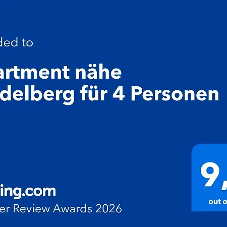 Апартаменты 2 Exklusiv Naehe Heidelberg Fuer 1-4 Personen Mit Grossen Terrassen *